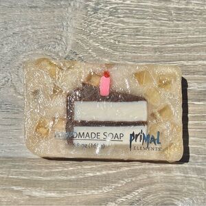 Primal Elements Birthday Cake Handmade Bar Soap in Shrinkwrap 5.8 Ounce